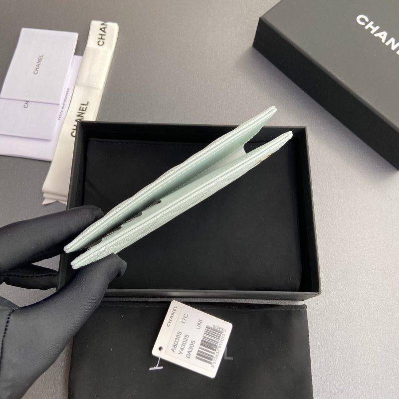 CC Passport Holder Light Blue Caviar 234701