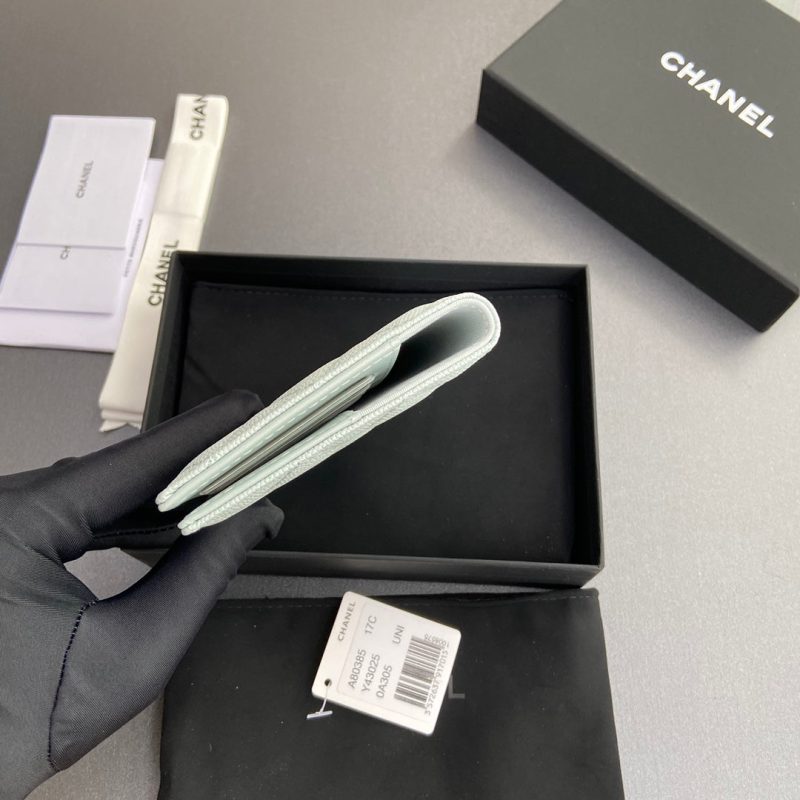 CC Passport Holder Light Blue Caviar 234701