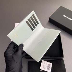 CC Passport Holder Light Blue Caviar 234701