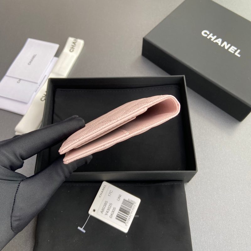 CC Passport Holder Light Pink Caviar 234707