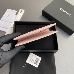 CC Passport Holder Light Pink Caviar 234707