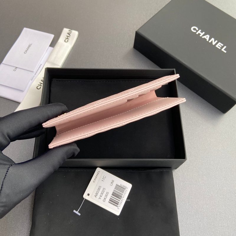 CC Passport Holder Light Pink Caviar 234707