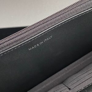 CC Woc 20cm Black Patent Calfskin Silver Hardware