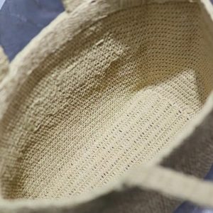 YSL TOTE BAG 50CM BEIGE RAFFIA