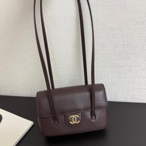 img_cdc7fab2_20260314_i1773438198057_2970_0_0_jpg Chanel 2026 Preppy Coco Bag Brown Chocolate Caviar Leather Gold Hardware