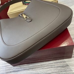 img_cdcca54a_20240929_i1727546795_404_0_jpg JACKIE LARGE SHOULDER BAG 40 IN BROWN CALFSKIN GOLD HARDWARE