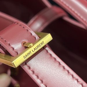 Le 37 Bucket Bag 20cm Red Gold Cowhide