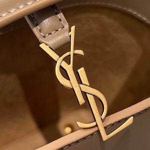 Le 37 Bucket Bag 15cm Beige Gold Cowhide