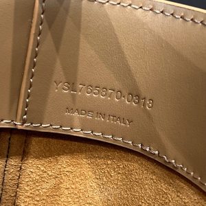 Le 37 Bucket Bag 15cm Beige Gold Cowhide