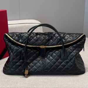 YSL bag 59cm Black Gold Calfskin