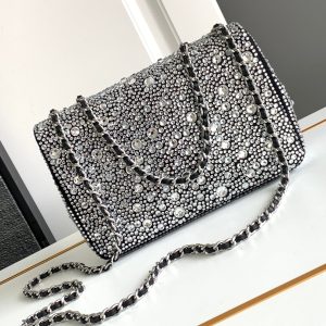 CC 24S Mini Flap Bag 20cm Stone Inlaid