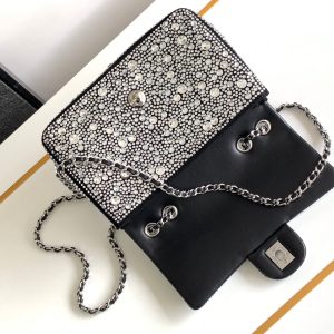 CC 24S Mini Flap Bag 20cm Stone Inlaid