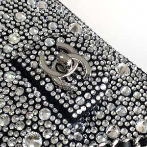 CC 24S Mini Flap Bag 20cm Stone Inlaid