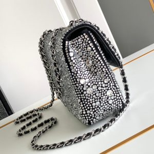 CC 24S Mini Flap Bag 20cm Stone Inlaid