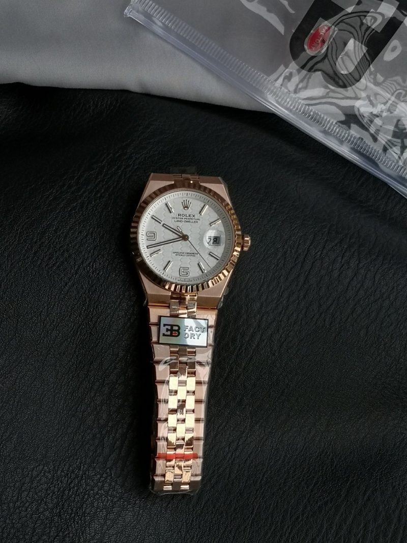 Rolex Land Dweller 40mm Pink Gold White