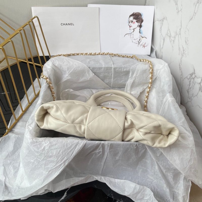 CC 25K Mini Bow Bag 26cm White Calfskin