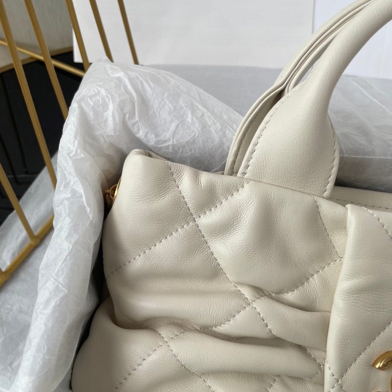 CC 25K Mini Bow Bag 26cm White Calfskin
