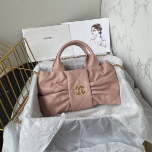 CC 25K Mini Bow Bag 26cm Pink Calfskin