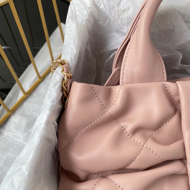 CC 25K Mini Bow Bag 26cm Pink Calfskin