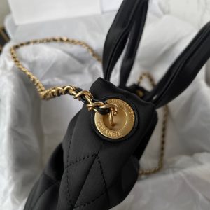 CC 25K Mini Bow Bag 26cm Black Canvas