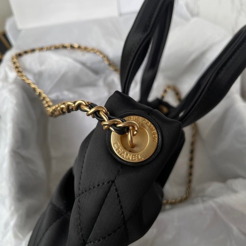 CC 25K Mini Bow Bag 26cm Black Canvas