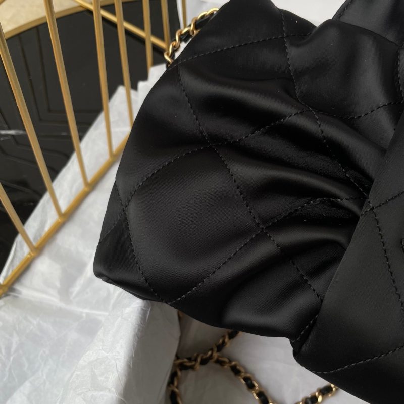 CC 25K Mini Bow Bag 26cm Black Canvas