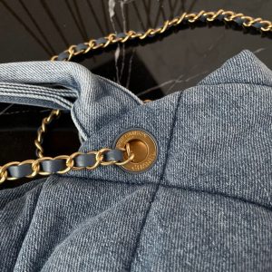 CC 25K Bow Bag 38cm Blue Denim