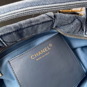 CC 25K Bow Bag 38cm Blue Denim