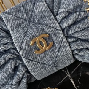 CC 25K Bow Bag 38cm Blue Denim