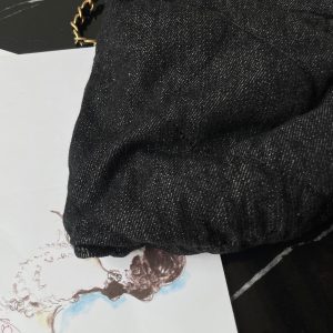 CC 25K Bow Bag 38cm Black Denim