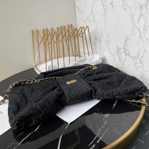 CC 25K Bow Bag 38cm Black Denim