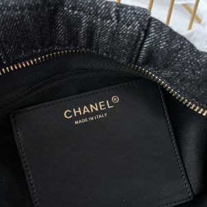 CC 25K Bow Bag 38cm Black Denim