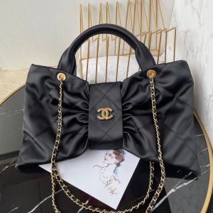 CC 25K Bow Bag 38cm Black Canvas