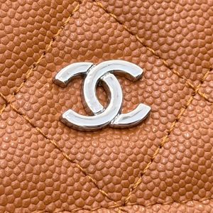 WOC 19CM ORANGE CAVIAR SILVER HARDWARE