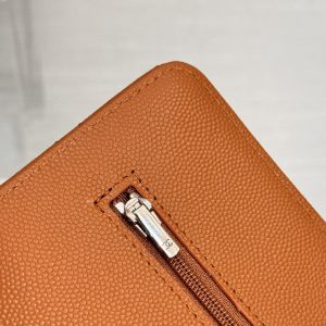 WOC 19CM ORANGE CAVIAR SILVER HARDWARE