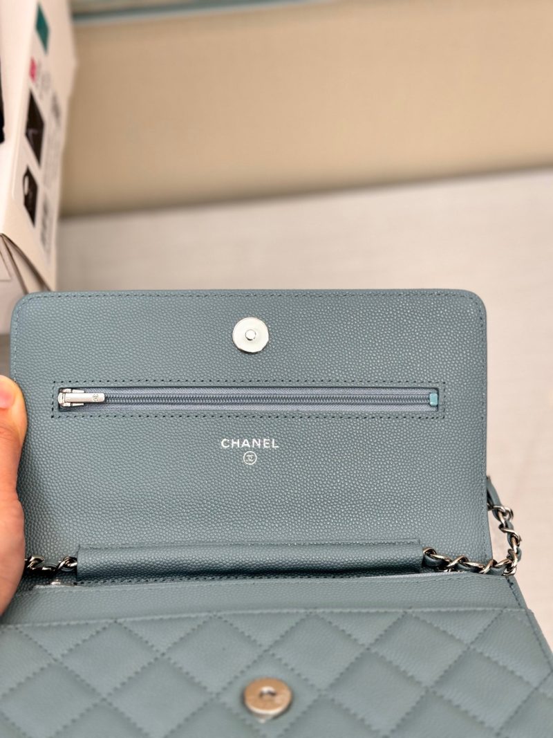 WOC 19CM CLOUD BLUE CAVIAR GOLD HARDWARE