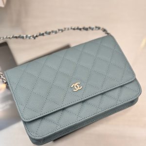 WOC 19CM CLOUD BLUE CAVIAR SILVER HARDWARE