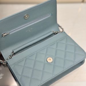 WOC 19CM CLOUD BLUE CAVIAR SILVER HARDWARE