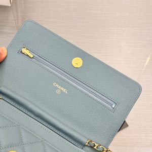 WOC 19CM CLOUD BLUE CAVIAR GOLD HARDWARE