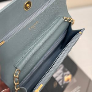 WOC 19CM CLOUD BLUE CAVIAR GOLD HARDWARE