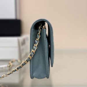 WOC 19CM CLOUD BLUE CAVIAR GOLD HARDWARE