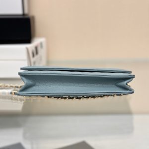 WOC 19CM CLOUD BLUE CAVIAR GOLD HARDWARE