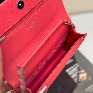 WOC 19CM RED CAVIAR SILVER HARDWARE