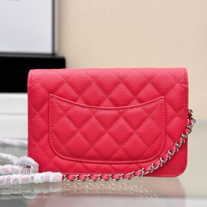 WOC 19CM RED CAVIAR SILVER HARDWARE