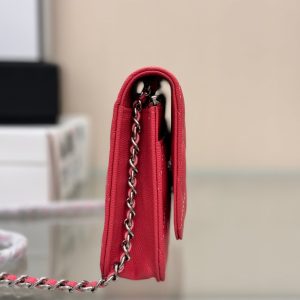 WOC 19CM RED CAVIAR SILVER HARDWARE