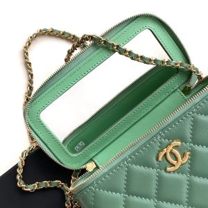 img_ecb71349_20241226_i1735186086576_5819_0_6.jpg_1 CC Vanity Case 17cm Jungle Green Leather Gold Hardware 238497