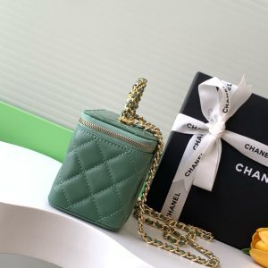 img_ecb71349_20241226_i1735186086703_2195_0_1.jpg_1 CC Vanity Case 17cm Jungle Green Leather Gold Hardware 238497