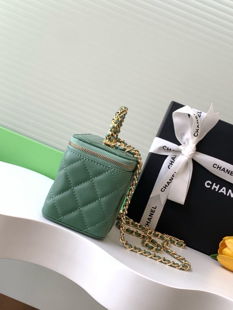 img_ecb71349_20241226_i1735186086703_2195_0_1.jpg_1 CC Vanity Case 17cm Jungle Green Leather Gold Hardware 238497