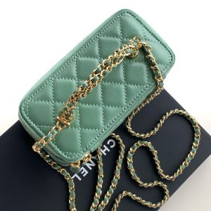 img_ecb71349_20241226_i1735186086768_7664_0_5.jpg_1 CC Vanity Case 17cm Jungle Green Leather Gold Hardware 238497
