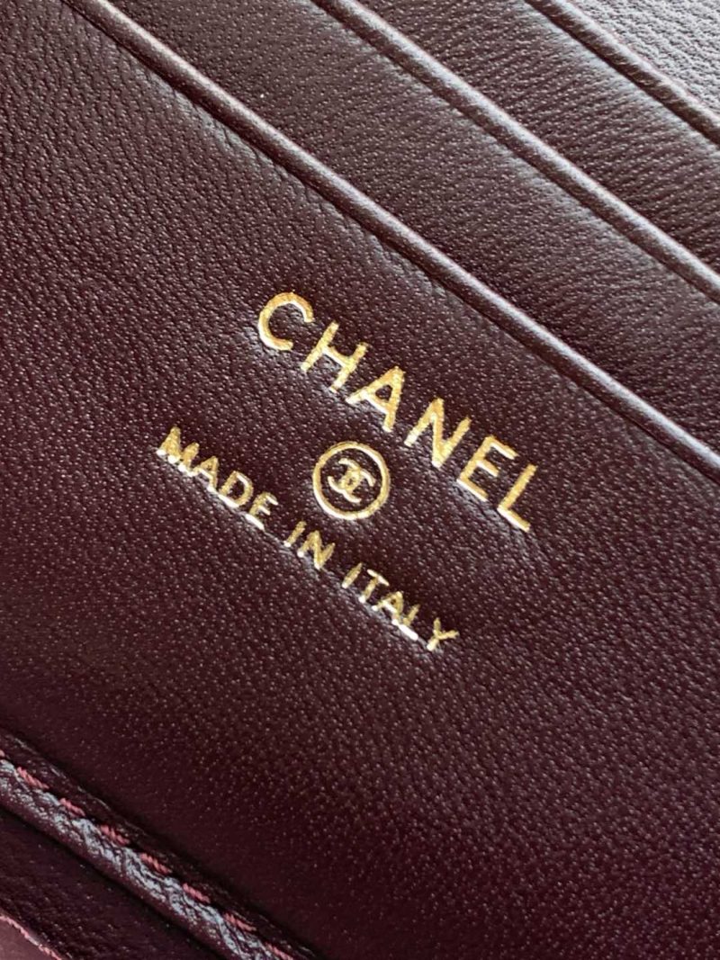 CC Vanity Case 17cm Burgundy Leather Gold Hardware 238499